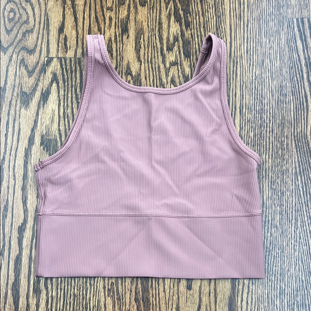 Lululemon Dusty Pink Ribbed Crop Top